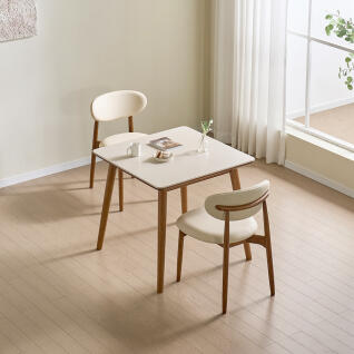 루네아 세라믹 2인 원목 식탁세트