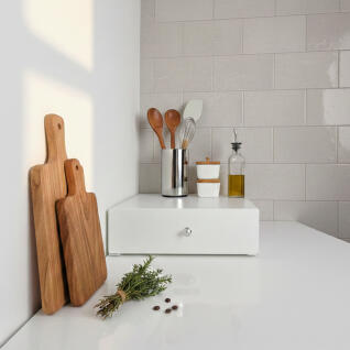 화이트 철제 수납함 소품 보관함 정리 서랍형 소형