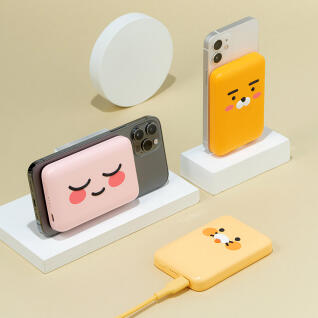 카카오프렌즈 어부바 무선 충전 보조배터리5000mAh