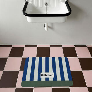 핀트 스트라이프 규조토 발매트