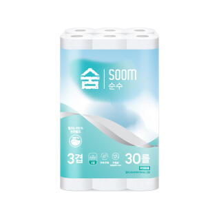 숨(순수) 3겹 30롤 x 1팩