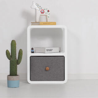 큐빅스2 모던 2단 협탁 베이직 + vinbox