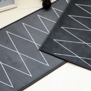 라인아트 단모 극세사 매트세트 - 1color