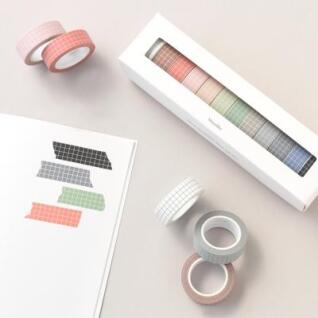 아르떼 마스킹테이프 12P SET - Gloomy grid