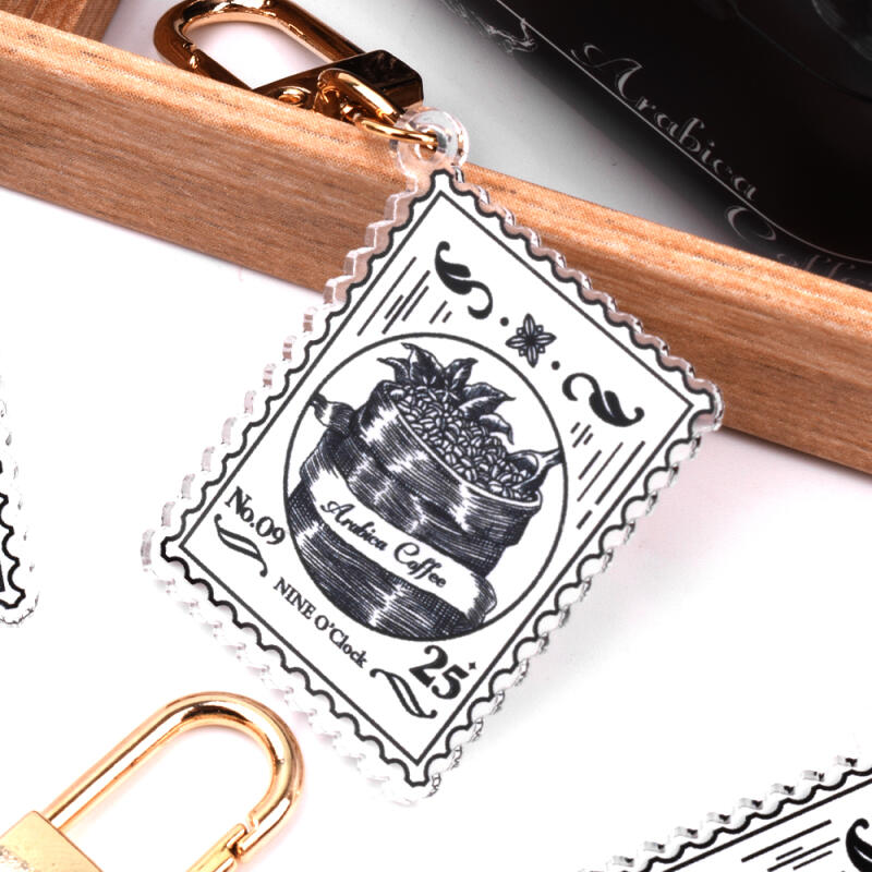 커피빈 아크릴 키링 버즈 에어팟 차량용 키홀더