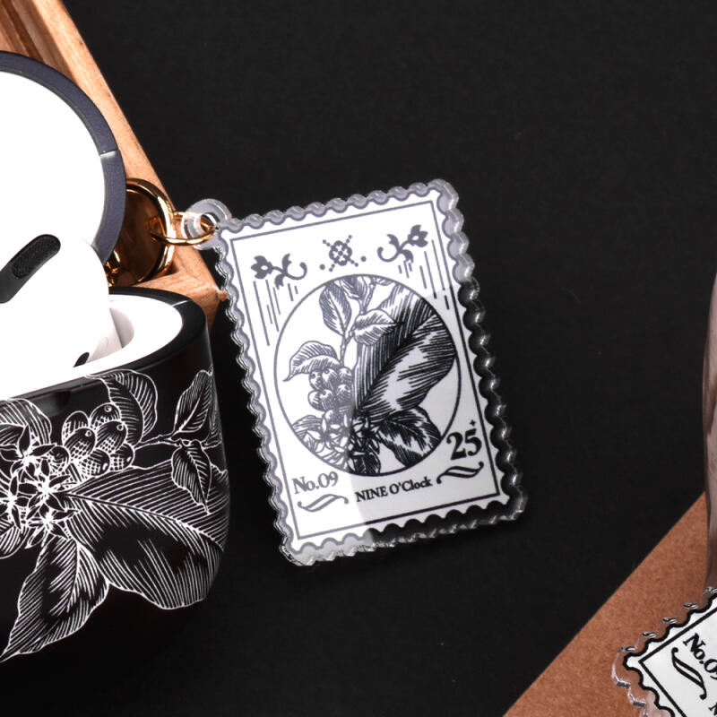 커피빈 아크릴 키링 버즈 에어팟 차량용 키홀더