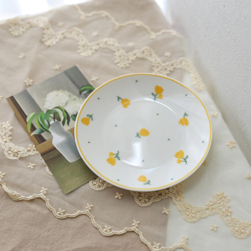 소소모소 레트로 플라워 접시 소 - 튤립