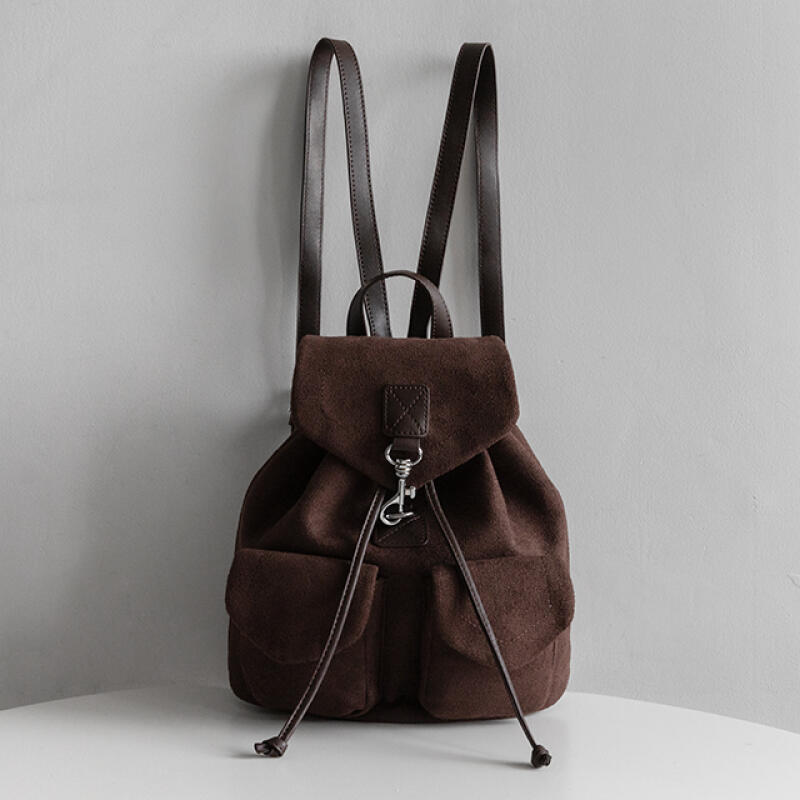 심플 스웨이드 복조리 백팩 ba-60719c