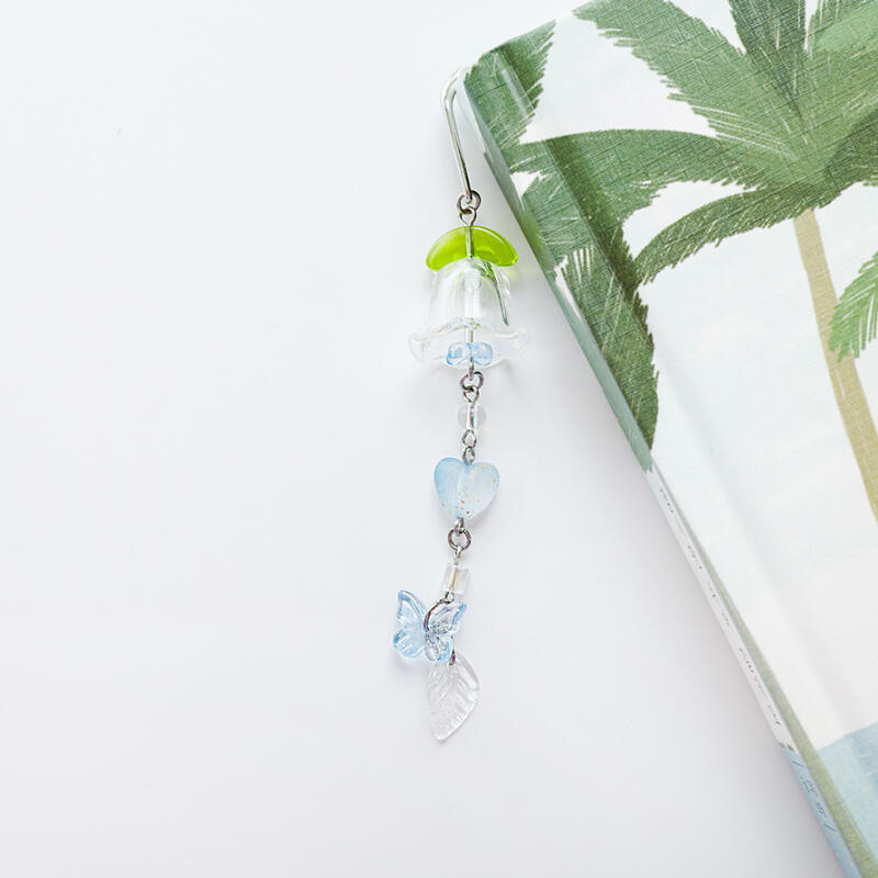 은방울꽃 후우링 책갈피 금속 북마크 풍경