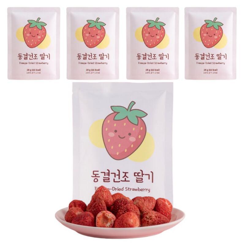 동결건조 딸기 18g 5개
