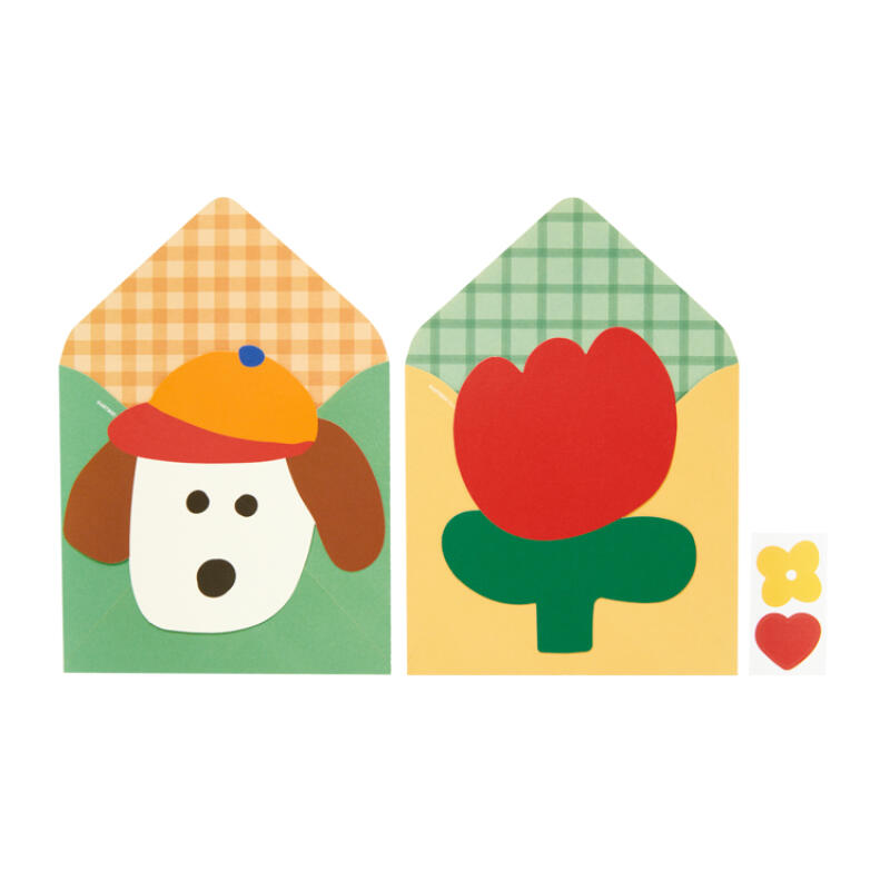 카드 강아지&튤립 (01004880)