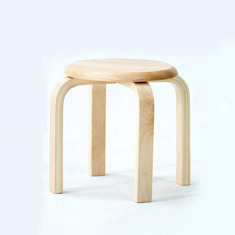 원형 원목 스툴 (26cm) (네츄럴)