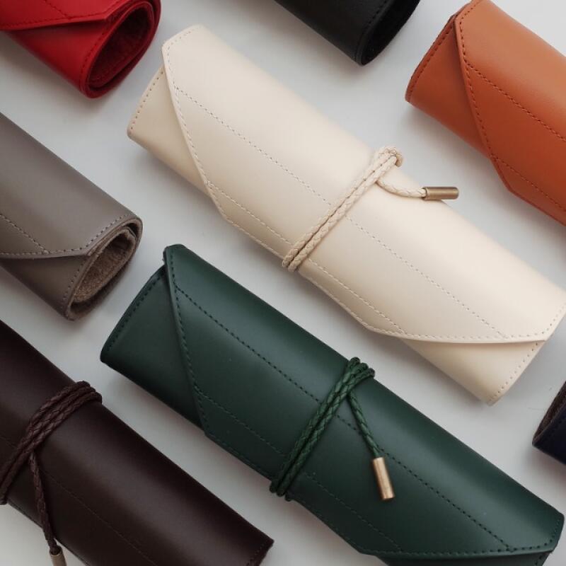 컨트롤9 오리진 시그니처 천연가죽 롤 두루마리 필통