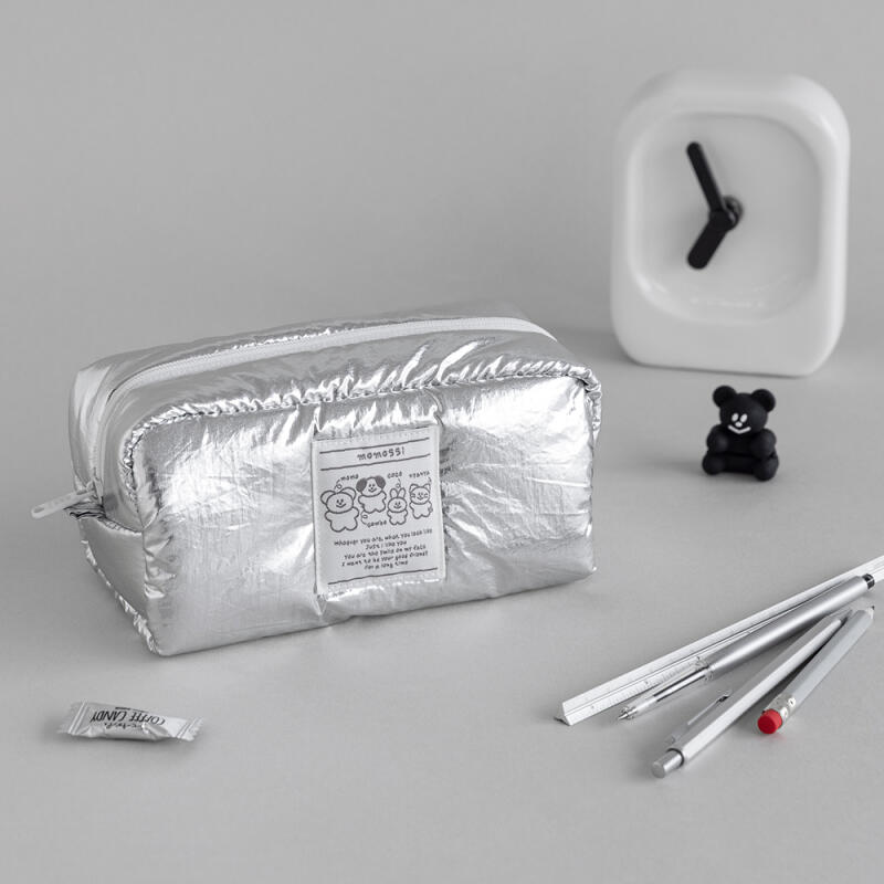 모모씨 마시멜로 펜슬파우치 silver