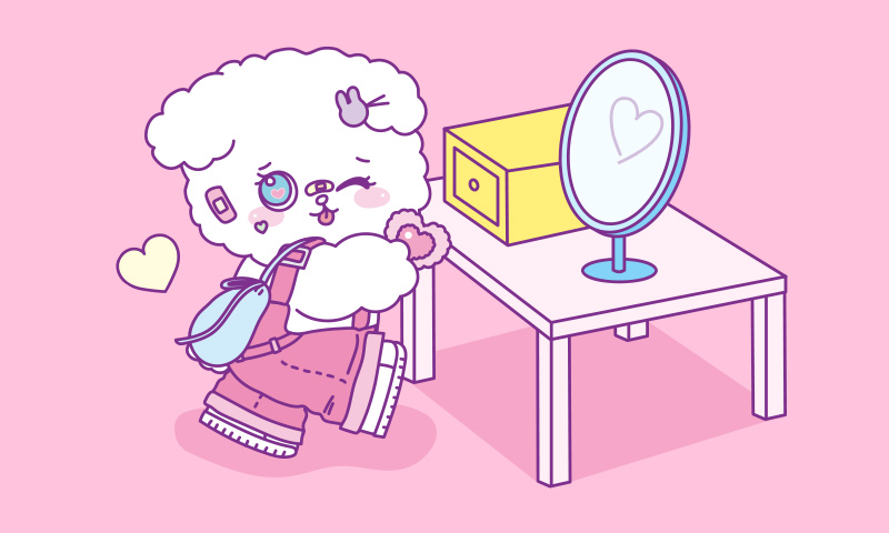 하이틴st 화장대 꾸미기