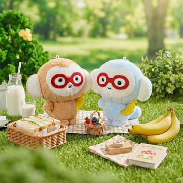 끼숭이 <br> 봉제 원숭이 인형 키링