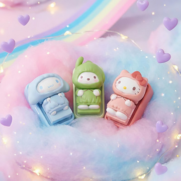 산리오 캐릭터즈<br> 피규어 키캡 키링