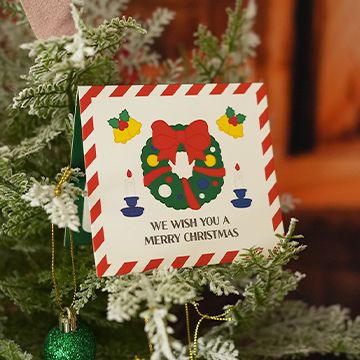 핑크풋 크리스마스<br>팝업카드