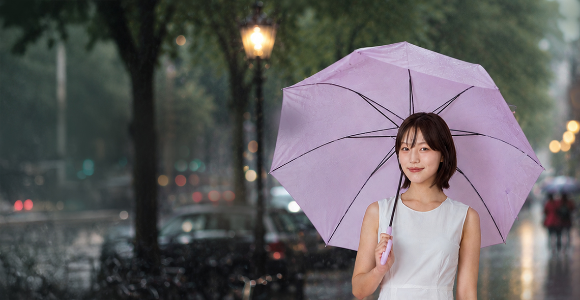 장마 소식 전해드려요! <br>우산 캐스터