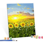 DIY캔버스형 그림그리기 40x50cm 빛나는 해바라기