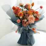 다알리아 조화 꽃다발 몽블랑 50cm 기념일 꽃 선물