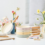 [특가]돌잡이 세라믹 프라이팬 24cm 1+1 세트