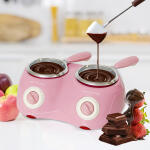 에바 초콜릿중탕기 멜팅스타 2구 베이비핑크 P-2000 PK