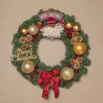 [도토로]50cm 메리산타 원형 리스