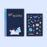 키즈바인더 초등 독서기록장 스티커 세트