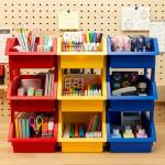 [매직북스] 컬러 정리 수납 장난감 적층형 바구니 S04