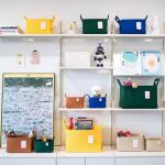 접이식 펠트 수납바구니 패브릭 리빙박스 S2개