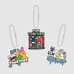 동화시리즈 아크릴 볼체인 키링 3종