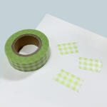 yellow green gingham check masking tape