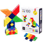 국산 자석블럭 믹스100C 수학 교구 큐브 블록 MIX100C