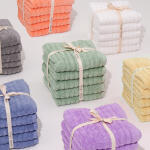 무형광 200g 웨이브 / 투페이스 양면 호텔수건 10장