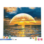 DIY캔버스형 그림그리기 40x50cm 노을진 바다