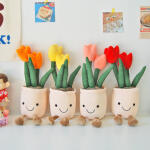 튤립 스마일 화분 인형(5컬러)