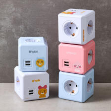 카카오 멀티탭 프렌즈 파워큐브 USB 고용량 라이언