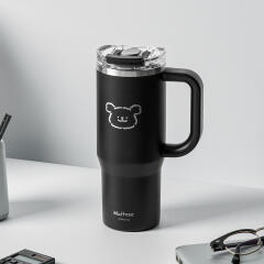 몰티즈 핸들 텀블러 블랙 900ml 