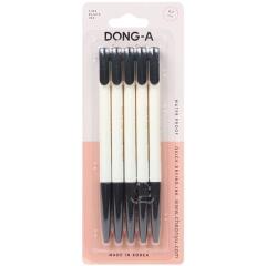 [동아] 스피디볼 0.7mm볼펜 블랙 5개입 세트