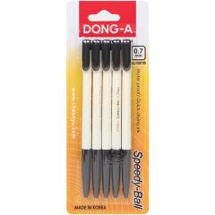 [동아] 스피디볼 0.7mm볼펜 블랙 5개입 세트