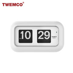 [TWEMCO] QT-35 트웸코 플립시계 (화이트) 벽+탁상겸용