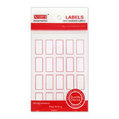 사각라벨2(5*4), (1장-라벨20개)/(10P) -빨강(단품)