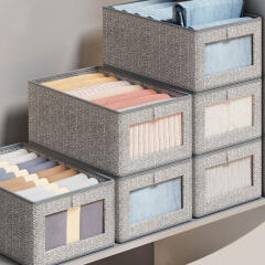 전면창 수납 공간 리빙 박스 옷정리함 정리함 수납함