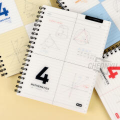 [쓰임&끌림] 심플 4칸 PP수학노트 (랜덤발송)