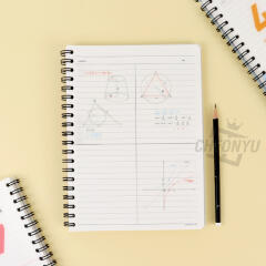 [쓰임&끌림] 심플 4칸 PP수학노트 (랜덤발송)