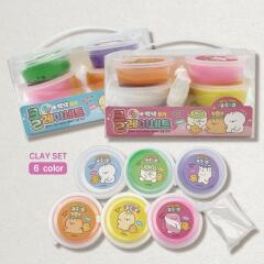 [바닐라루시] 클레이 6색+백색 도구세트