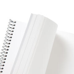 화이트 무지 스프링노트 
