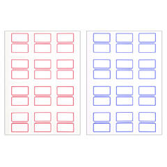 사각라벨3(3x4), (1장-라벨12개)/(10P)
