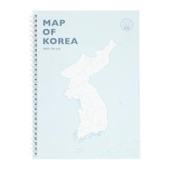 한국지도 스프링노트 